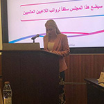 Maggie Lewis of the 2018 QatarDebate team (Gatton Academy) in action