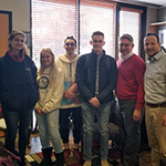 Dean Snyder meets after the 2019 QatarDebate US National Championship at Harvard University in November: Maggie Lewis, Luke Manning, Alexis Thomas, Evan Kessler