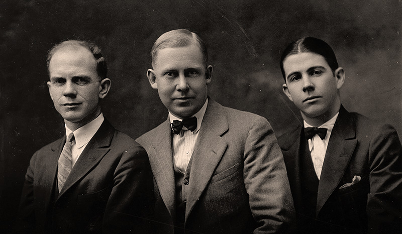 John R. Cooper, E.B. Whalin, and William Owen Toy; the negative team which represented Western Kentucky State Teacher's College against Berea and Middle Tennessee State Teachers College 1926