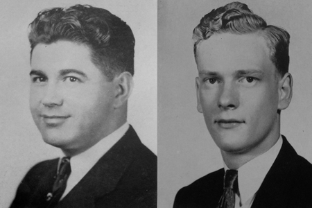 1943 Ogden and Robinson Oratorical Competition winners: George Riggs and Charles Loudermilk, Jr.