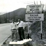 Scene from the April 1957 WDA trip to the University of Georgia to the Southern Speech Association Tournament