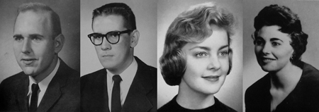 1960 Oratorical winners: Ogden: Robert H. Schneider; Robinson: Charles Wade; AAUW: Anne C. Shaver; SNEA: Martha Clayton