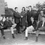 (standing l-r) Randall Capps (director), Carolyn Patton and Bob Denhardt; (sitting l-r) George Wilson, Doug Matyka, Pat Fuller, Reed Moran and Larry Hall
