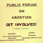 1978 poster for debate forum