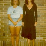 April 1978, Roxanne Seiler (now Cordonier) and Melayna Brown (now Tinsley) at debate practice; OVC semifinalist in debate, 3rd debate team Montevallo (Melayna 1st spkr, Roxanne 3rd spkr)