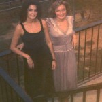 1978-79, Debate team of Melayna Brown (now Tinsley) and Roxanne Seiler (now Cordonier) at a tournament hotel