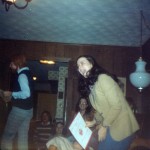 December 1978, Richard Paine, Brent Shockley, Diana Caillouet, Vickie Cardot, Holly Watts @ Forensic Union Christmas Party @ Larry Caillouet's