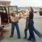 March 1979, Joe Cardot (grad asst), Scott Miller, and Janet Hill prepare to leave for Morehouse-Spelman