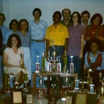 Part of the 1978-79 team: (front l-r) Melayna Brown (now Tinsley) and Tuwanda Coleman (now Shaw); (standing l-r) Joseph Cardot (grad asst), Terry Barnes, Kathy (office sec.), Roxanne Seiler (now Cordonier), Scott Miller, Archie Beck, Steve Johnson, Janet Hill, Orin L. Harwood, Carla Patterson (now Reagan) and Richard Paine
