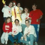 (front) Paula Davies, Bill Moore, and Lee Watts; (back) Andrea Nowling, Ronald McDonald, Sandra Schneider, Melony Jones, and Johnny Preston