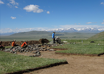 archaeology dig site Mongolia