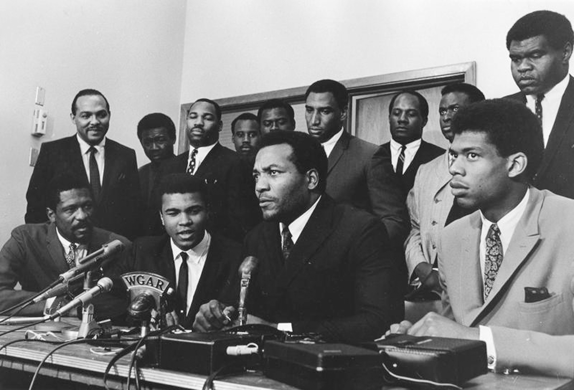 Muhammad Ali defending refusal to be drafted, 1967