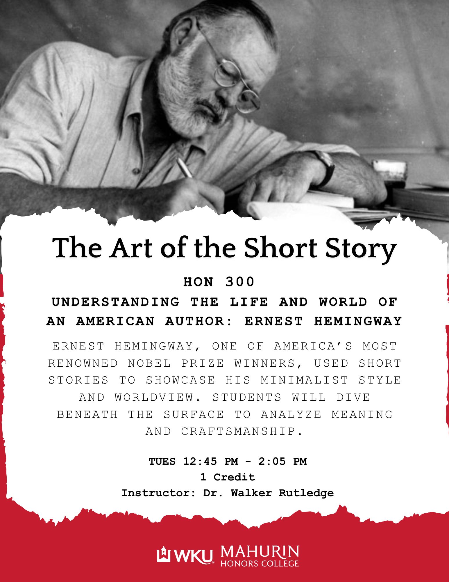 black and white image of ernest hemmigway writing on paper while seated