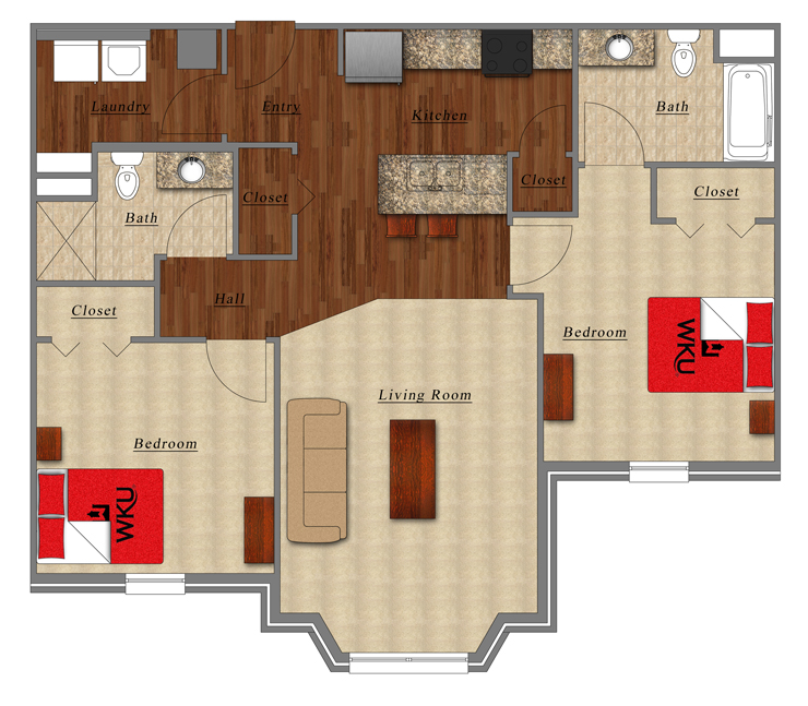 Apartment Floor Plans WKU Housing & Residence Life