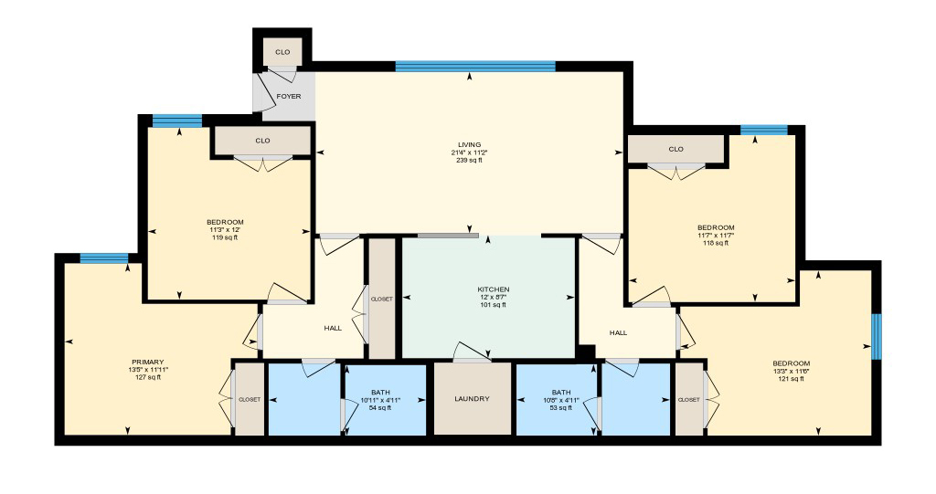 Campus flat floor plan 