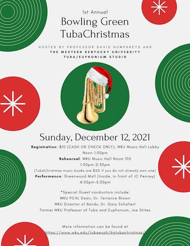 Music Department to present Bowling Green TubaChristmas on Dec. 12