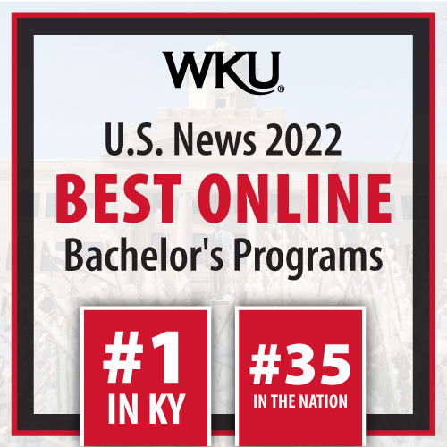 WKU Online Bachelor’s Programs Ranked Highest in Kentucky and Among Top 35 in the Country