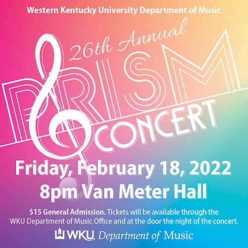 Music Department's 26th annual PRISM concert Feb. 18