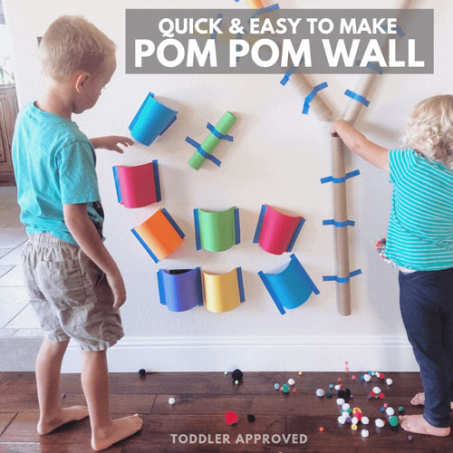 Family Child Care Challenge! Create a Pom Pom Wall!