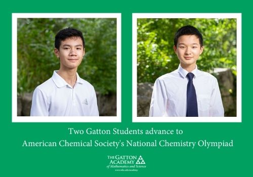 2 Gatton Academy students advance to American Chemical Society National Olympiad