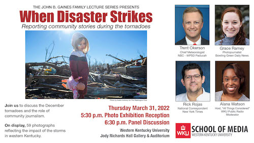 School of Media to present 'When Disaster Strikes' exhibit, panel discussion