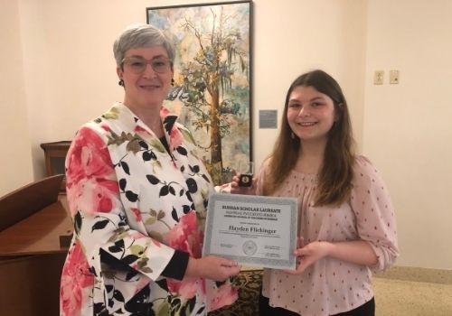 Gatton Academy Student Recognized As 2021 ACTR Russian Scholar Laureate