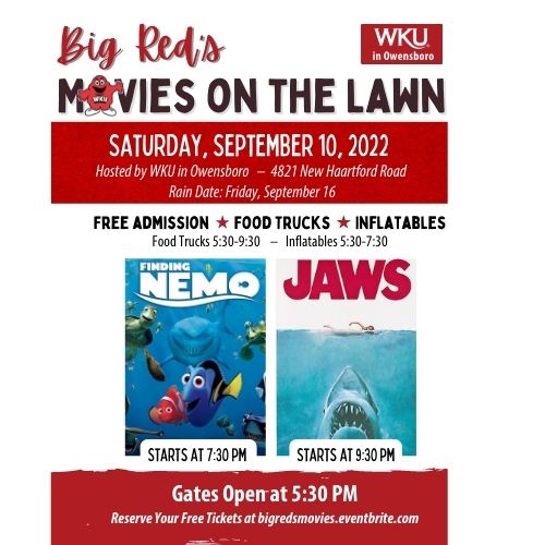 WKU in Owensboro Hosting Free Big Red’s Movies on the Lawn September 10