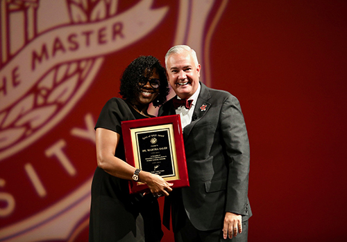 Dr. Martha Sales receives Spirit of WKU Award