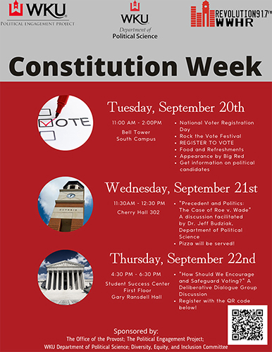 WKU to celebrate Constitution Week