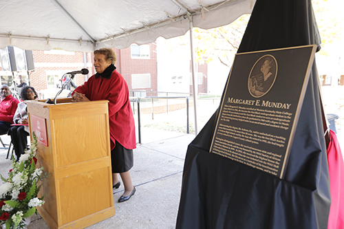 WKU dedicates Munday Hall in honor of first Black undergraduate student
