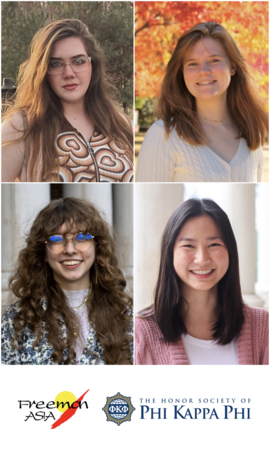 Five WKU students awarded Freeman-ASIA, Phi Kappa Phi scholarships for study abroad