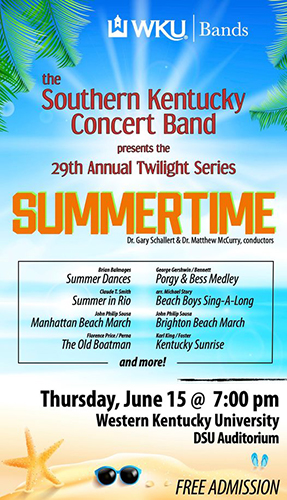 Southern Kentucky Concert Band to present 29th Annual Twilight Concert Series