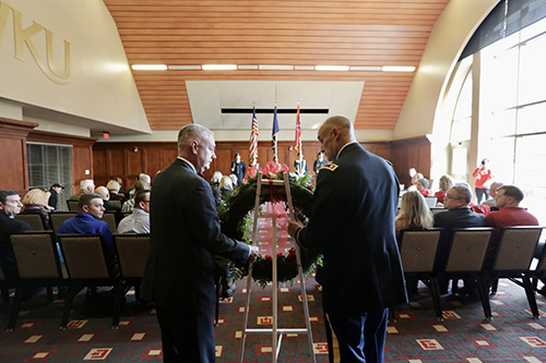 WKU honors veterans at wreath-laying ceremony