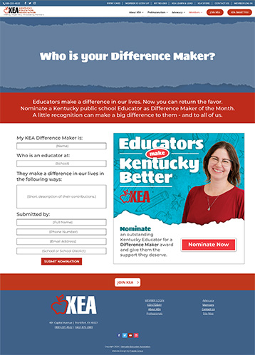 Difference Maker of the Month Campaign Launched to Recognize Dedicated Work of Kentucky’s Public School Educators