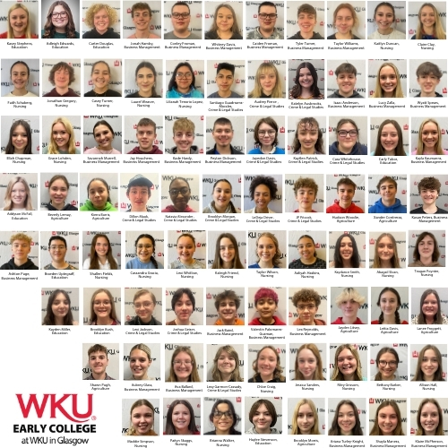 82 Local Sophomores Admitted to the Early College at WKU in Glasgow Class of 2026