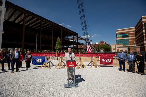 WKU celebrates milestone in construction of new Gordon Ford College of Business building