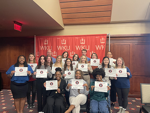 WKU’s Chapter of the National Society of Leadership and Success inducts 49 members