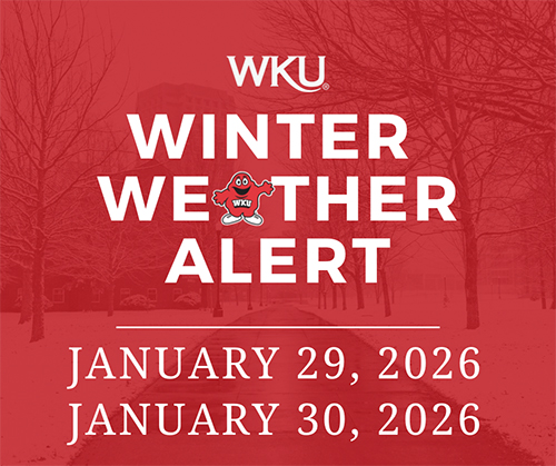 WKU Winter Weather Alert for Thursday and Friday, January 29 and 30