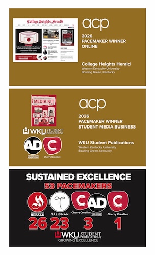WKU Student Publications brings home two more national Pacemaker Awards, highest honor in college media