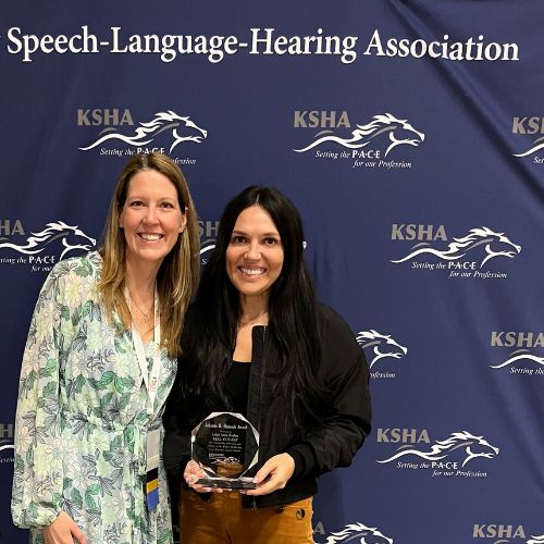 Dr. Leigh Anne Roden awarded honor by the Kentucky Speech-Language-Hearing Association