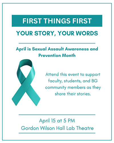 You’re Invited to First Things First: Your Story, Your Words