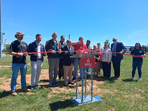 WKU Mesonet cuts ribbon on Trimble County station