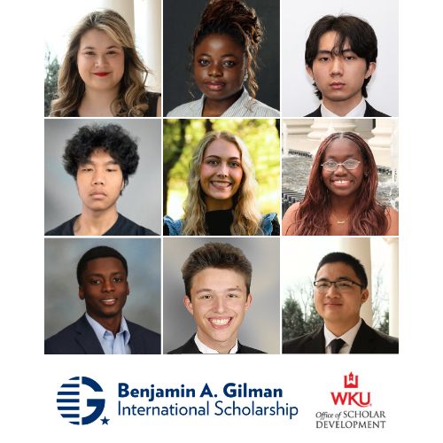 10 WKU Students Awarded Gilman Scholarship for Study Abroad