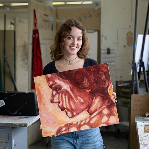 Drugeot blends creativity and reflection in her senior work