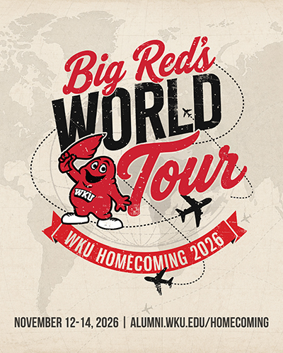 Big Red's World Tour: WKU Homecoming 2026, alumni.wku.edu/homecoming