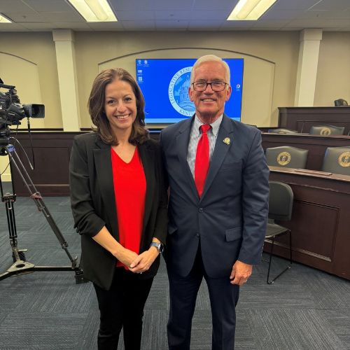 Dr. Kim Link and Senator Steve Meredith