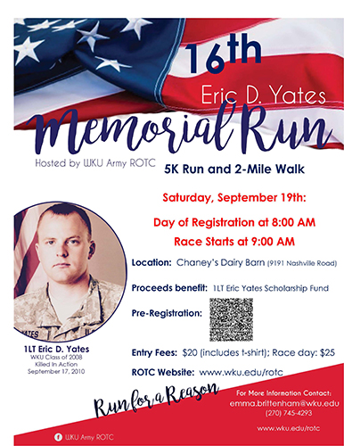 16th Eric D. Yates Memorial Run/Walk