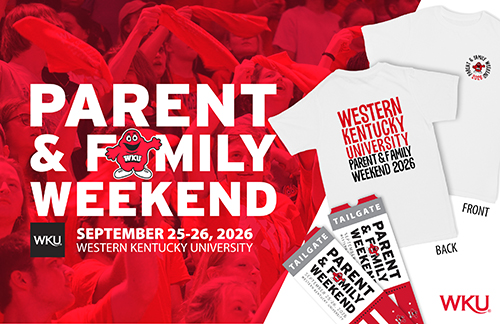 Parent & Family Weekend September 25-26, 2026 at Western Kentucky University