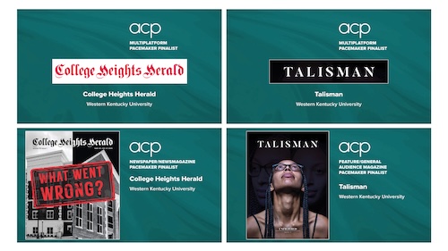 Image of award placards