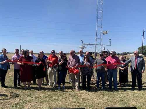 WKU Mesonet cuts ribbon on new weather station near Owensboro